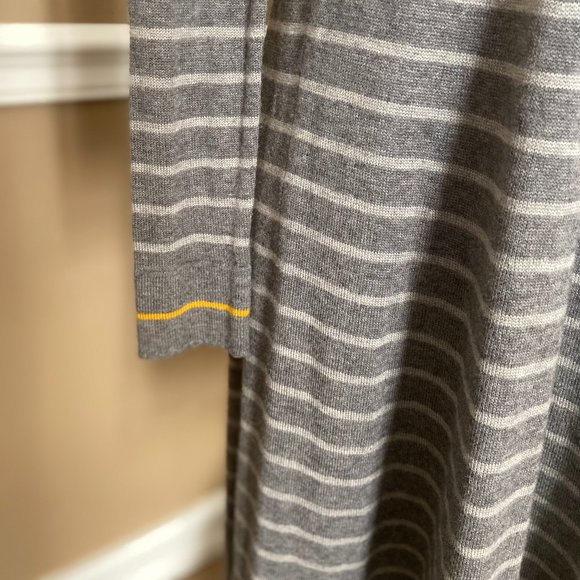 Philosophy Gray Striped Long Sleeve Cashmere blend Sweater Dress XS - Picture 7 of 9